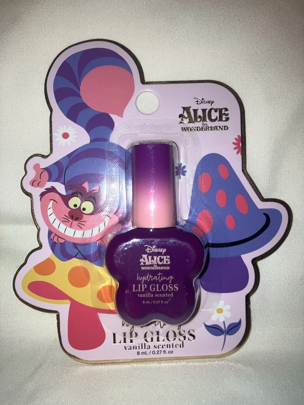 Disney Alice in Wonderland Blue Teapot Lip Balm and Chessire Cat Lip‎ Gloss Set